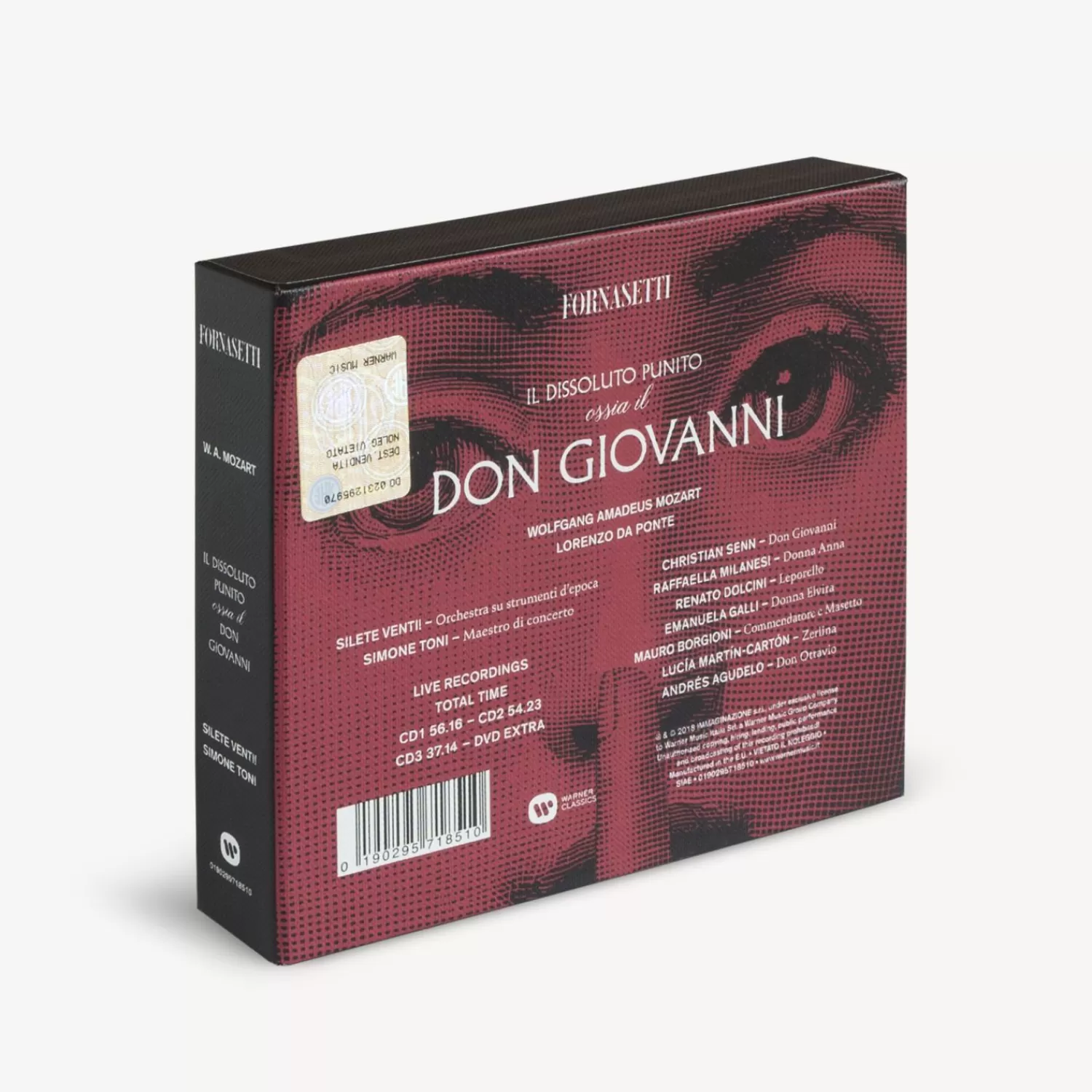 Books<Fornasetti Il Dissoluto Punito Ossia Il Don Giovanni - 3Cd And 1Dvd Box Red/White/Black