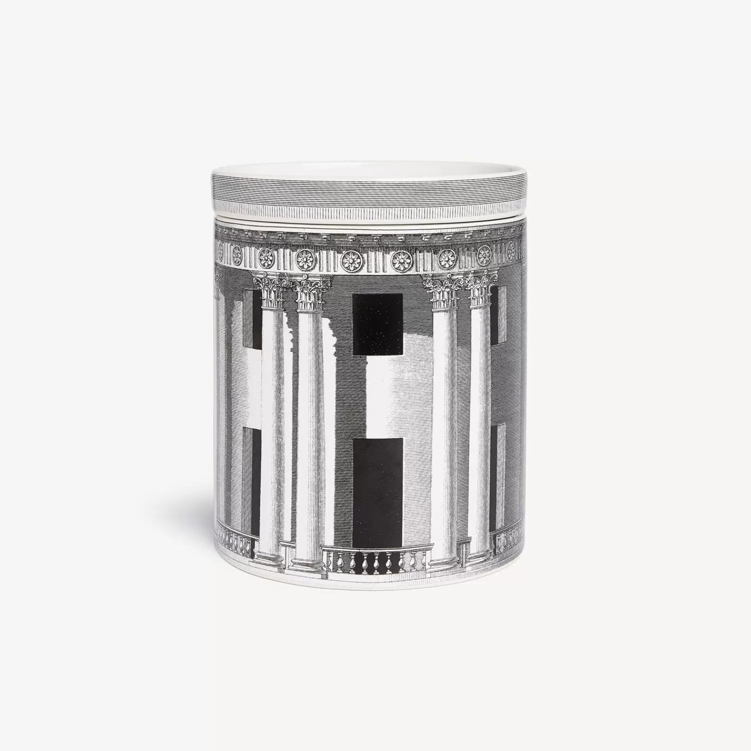 Scented Candles<Fornasetti Nel Mentre Large Scented Candle - Architettura Decor - Immaginazione Fragrance White/Black