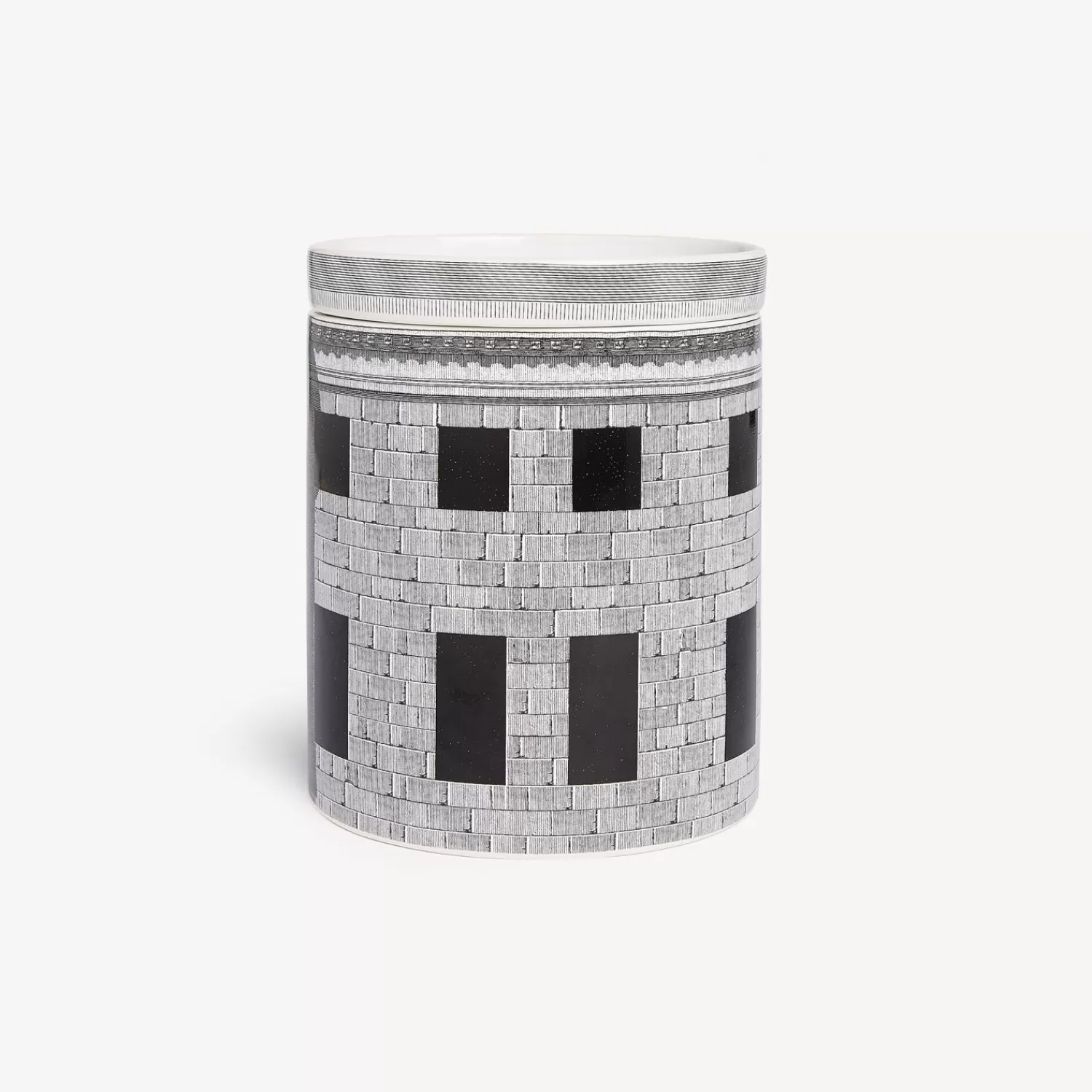 Scented Candles<Fornasetti Nel Mentre Large Scented Candle - Architettura Decor - Immaginazione Fragrance White/Black