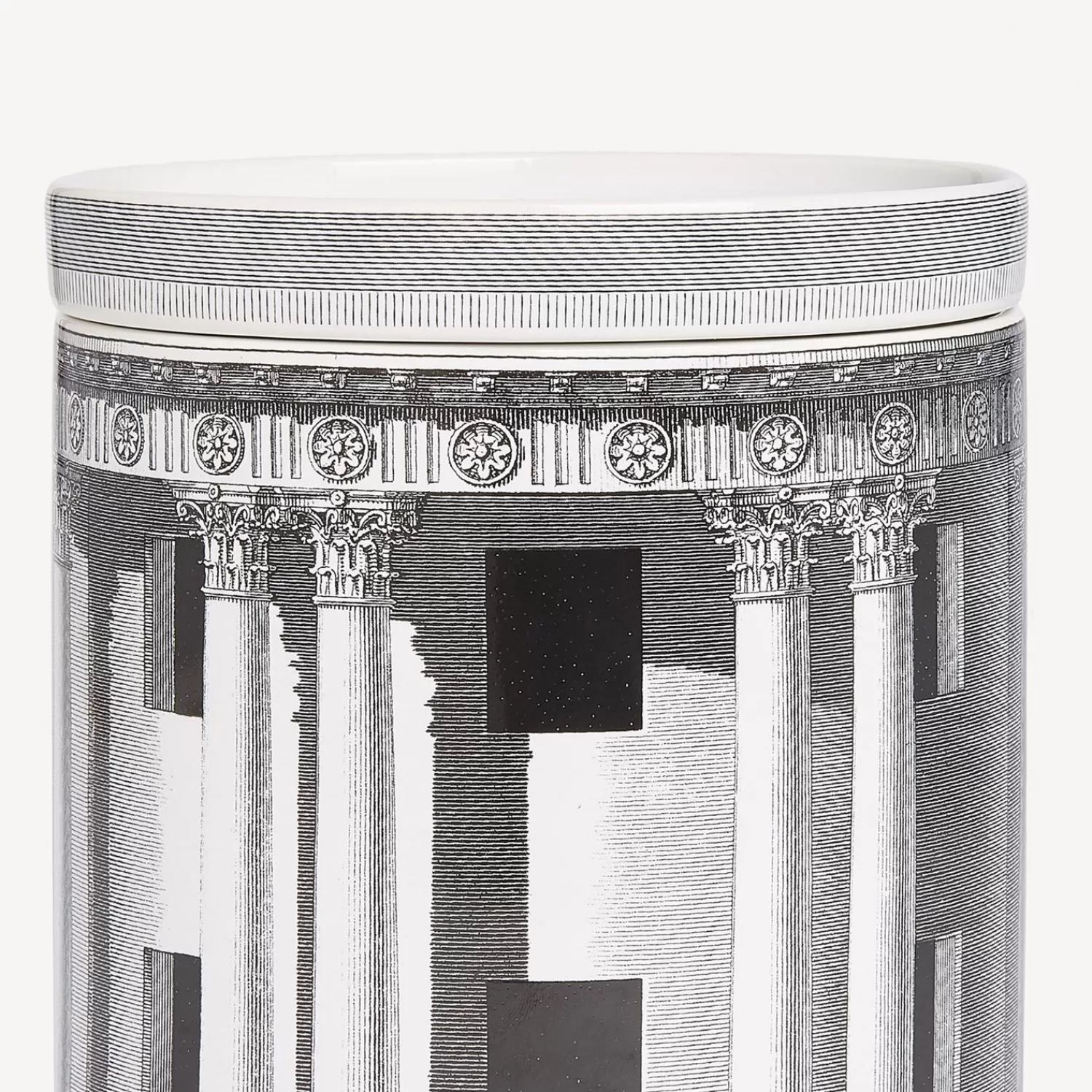 Scented Candles<Fornasetti Nel Mentre Large Scented Candle - Architettura Decor - Immaginazione Fragrance White/Black