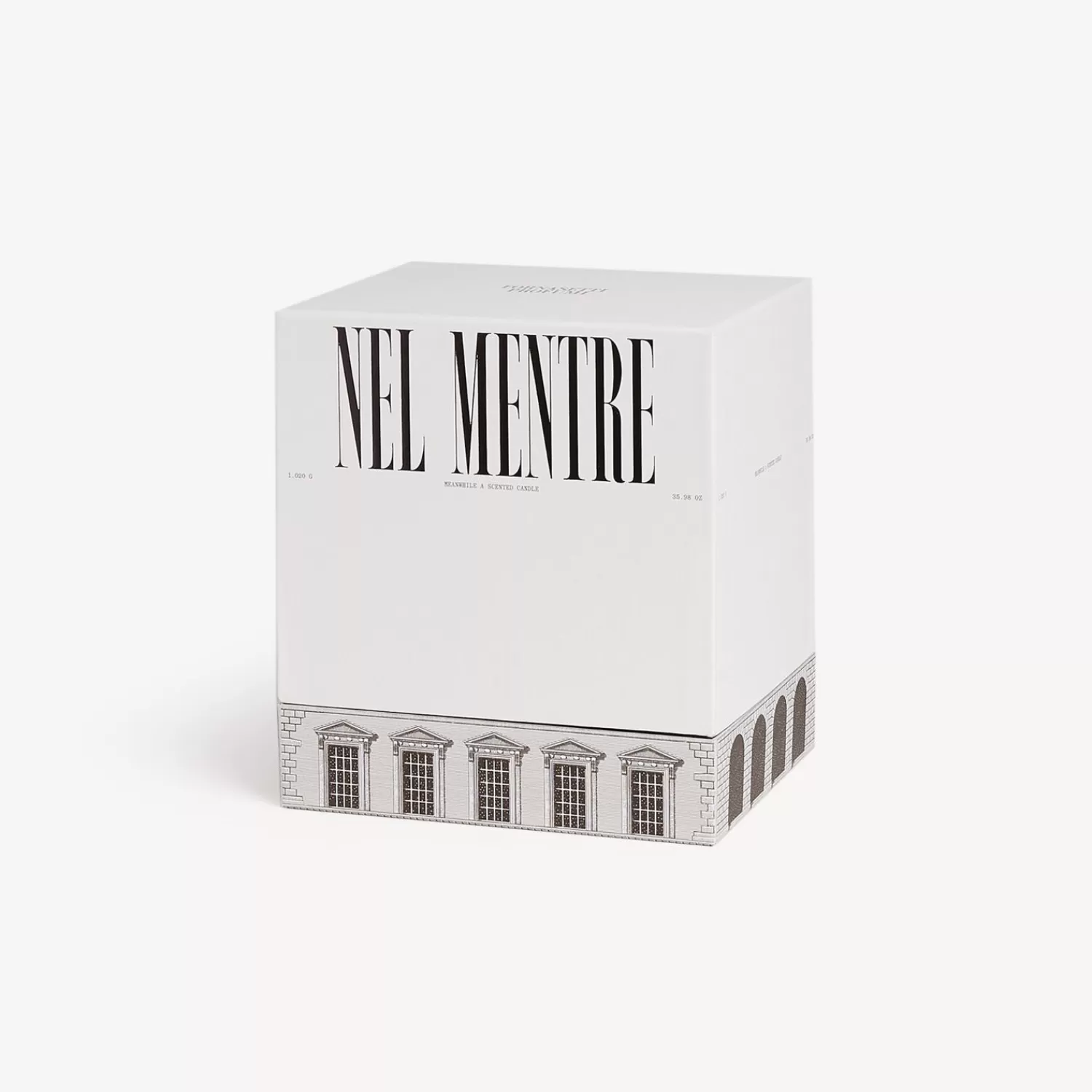 Scented Candles<Fornasetti Nel Mentre Large Scented Candle - Architettura Decor - Immaginazione Fragrance White/Black