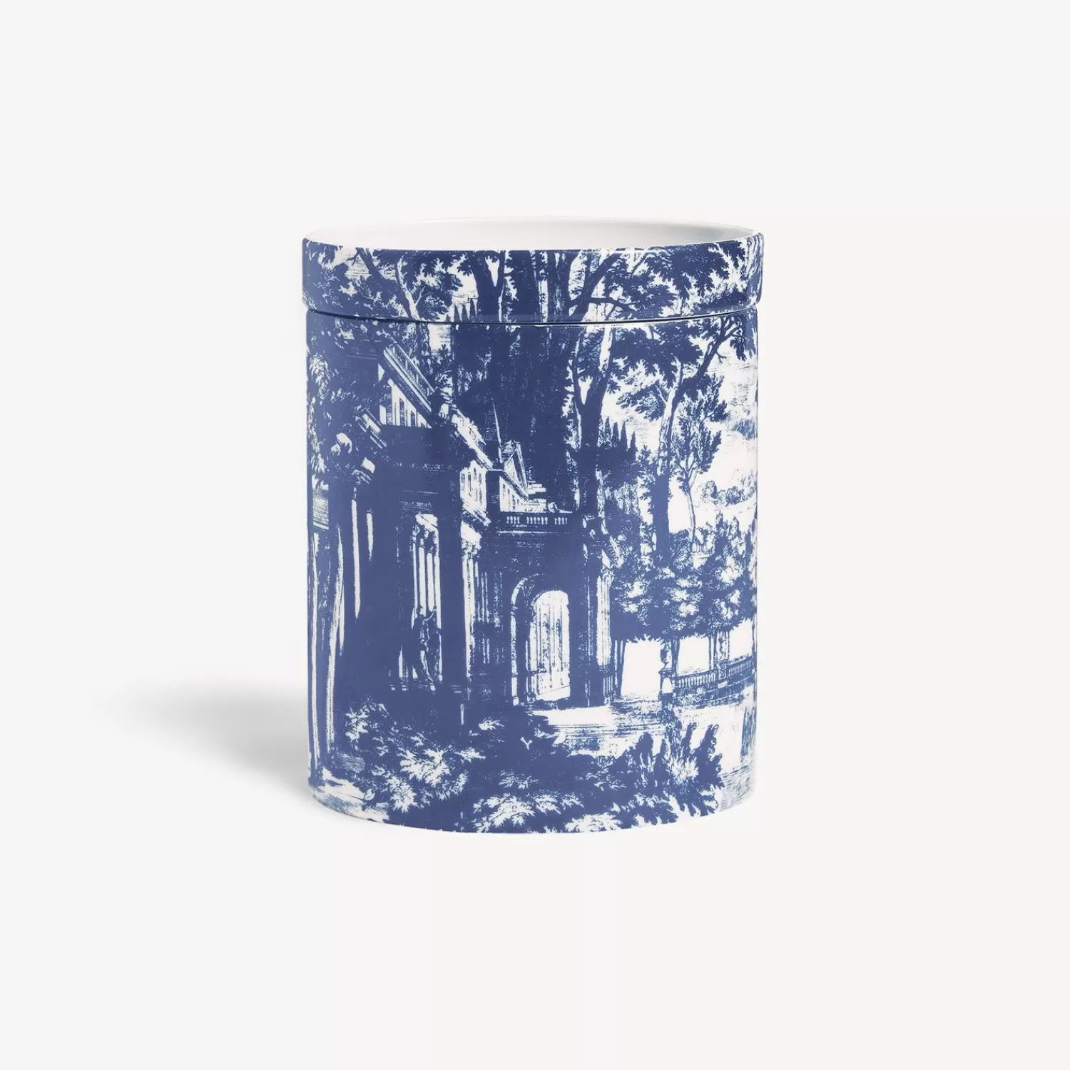 Scented Candles<Fornasetti Nel Mentre Large Scented Candle - Giardino Settecentesco Decor - Giardino Segreto Fragrance Blue/White