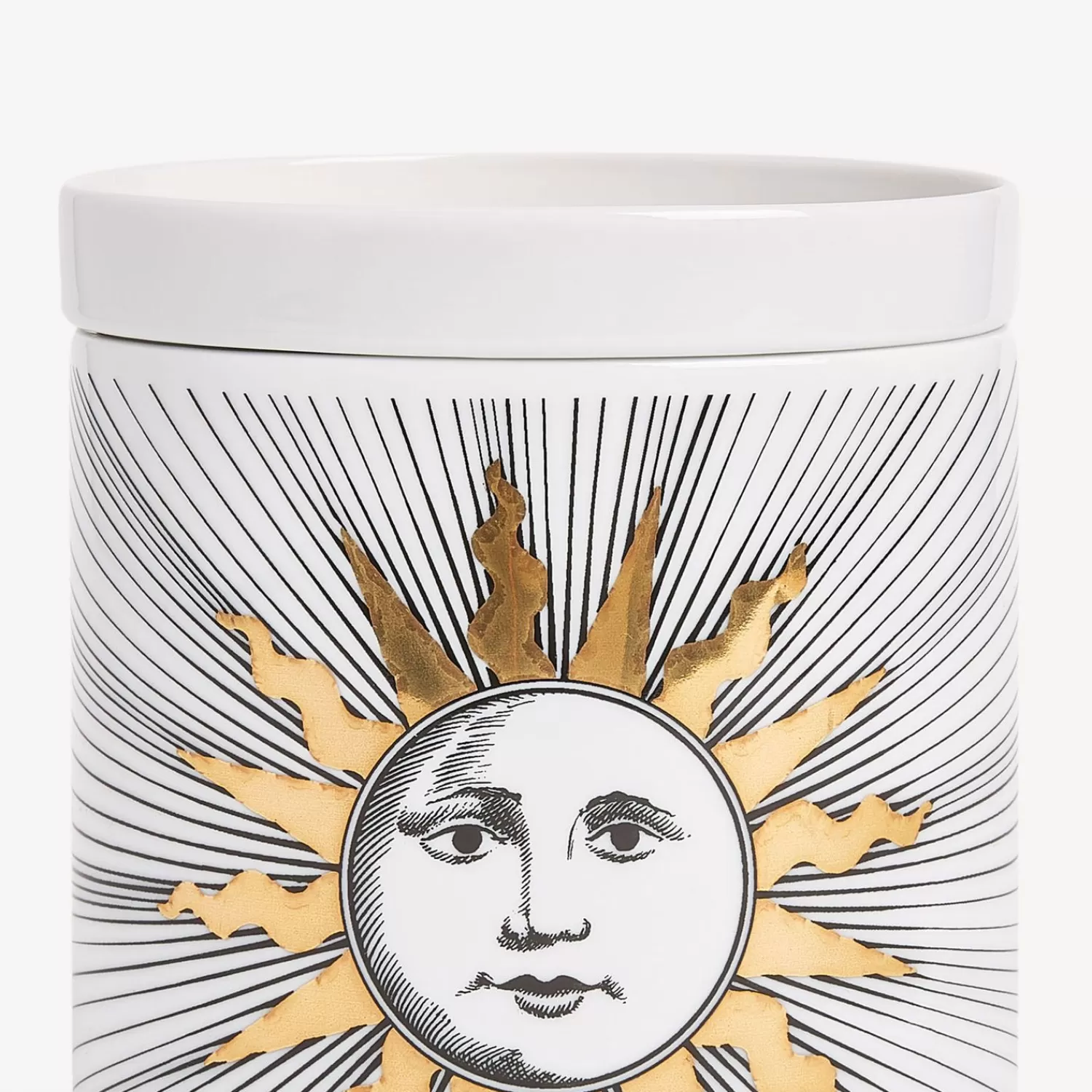 Scented Candles<Fornasetti Nel Mentre Large Scented Candle - Soli Decor - Immaginazione Fragrance White/Black/Gold