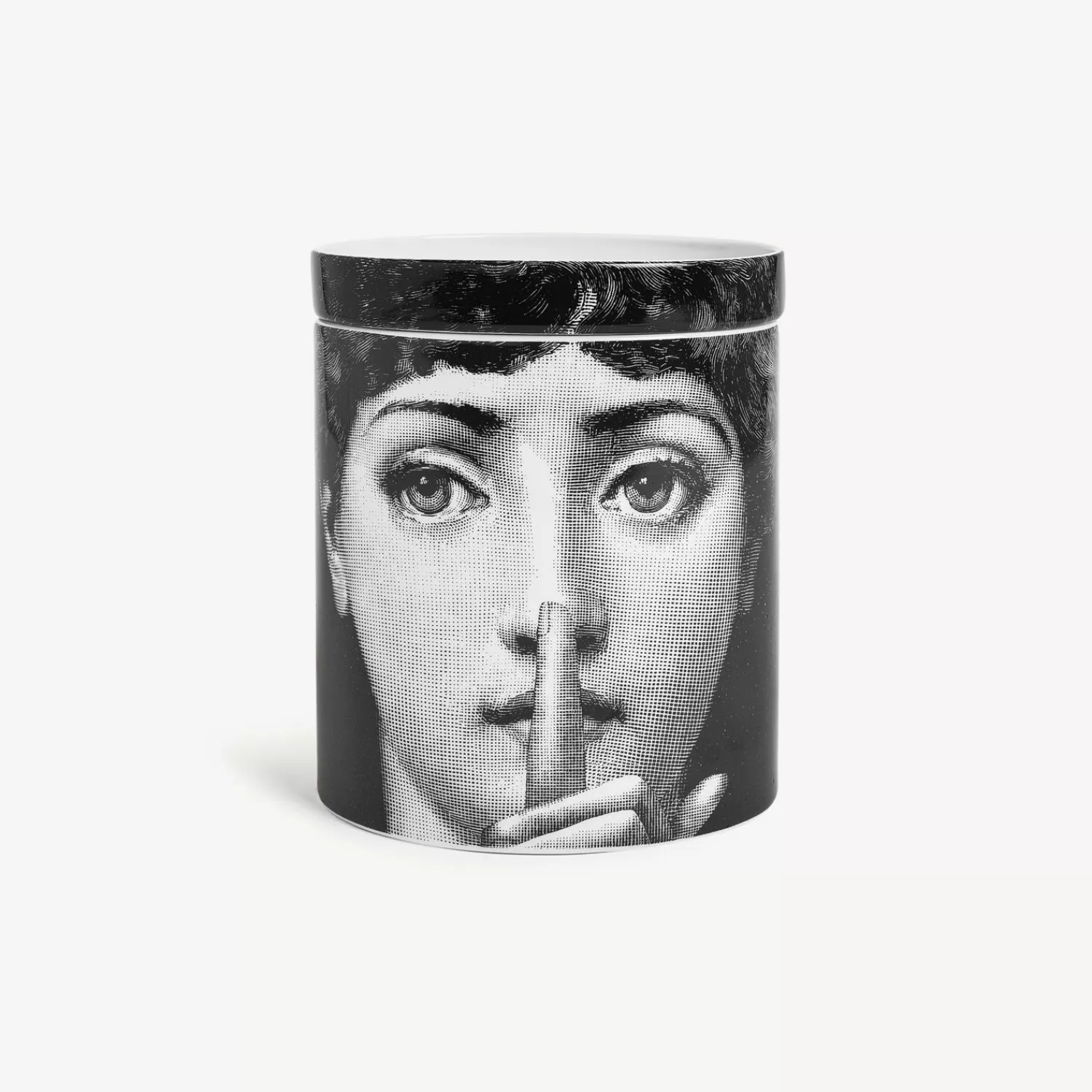 Scented Candles<Fornasetti Nel Mentre Scented Candle - Mascherina Decor - Frutto Proibito Fragrance White/Black/Gold