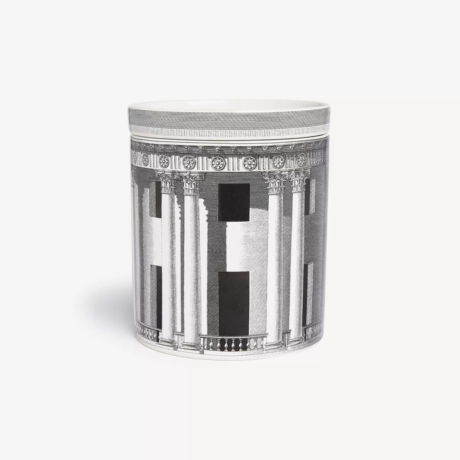 Scented Candles<Fornasetti Nel Mentre Set Of Three Scented Candles - Architettura Decor - Immaginazione Fragrance White/Black