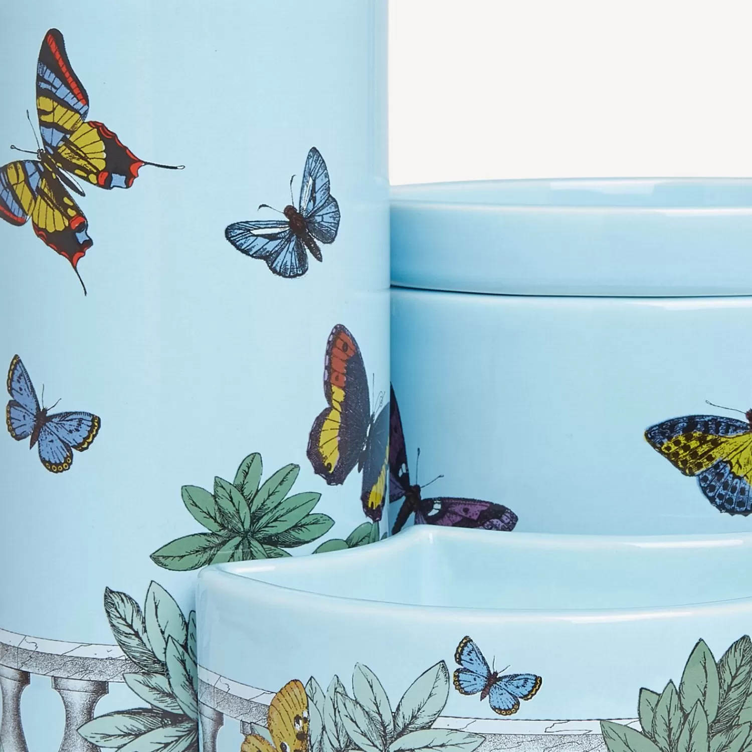 Scented Candles<Fornasetti Nel Mentre Set Of Three Scented Candles - Farfalle E Balaustra Decor - Giardino Segreto Fragrance Multicolour
