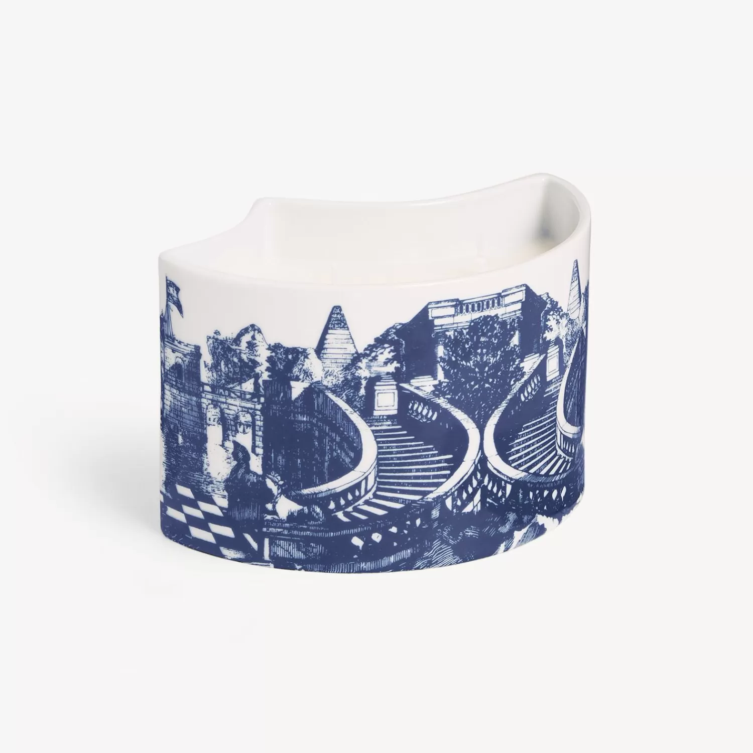 Scented Candles<Fornasetti Nel Mentre Set Of Three Scented Candles - Giardino Settecentesco Decor - Giardino Segreto Fragrance Blue/White
