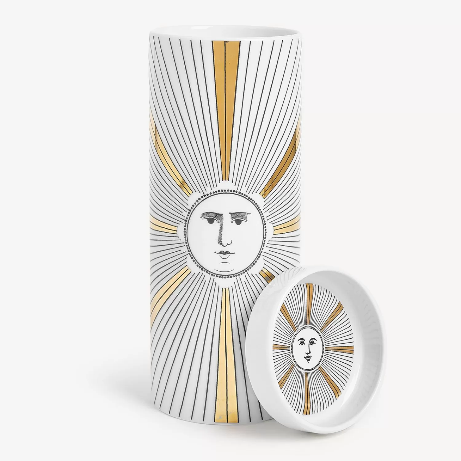 Scented Candles<Fornasetti Nel Mentre Set Of Three Scented Candles - Soli Decor - Immaginazione Fragrance White/Black/Gold