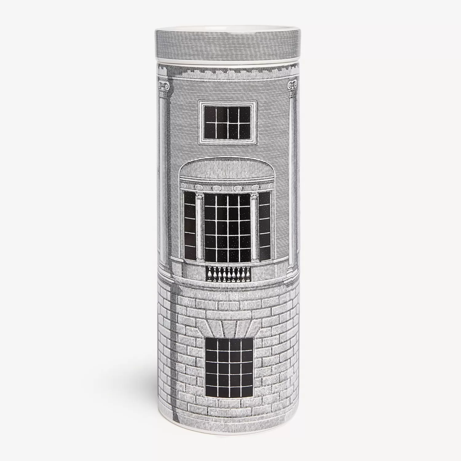 Scented Candles<Fornasetti Nel Mentre Tall Scented Candle - Architettura Decor - Immaginazione Fragrance White/Black