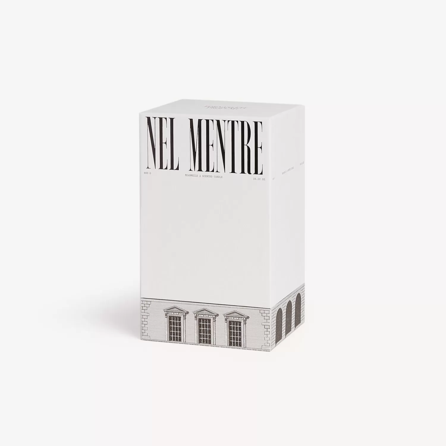 Scented Candles<Fornasetti Nel Mentre Tall Scented Candle - Architettura Decor - Immaginazione Fragrance White/Black