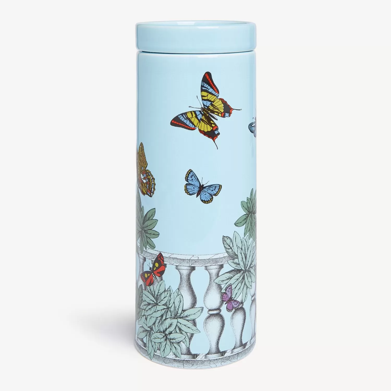 Scented Candles<Fornasetti Nel Mentre Tall Scented Candle - Farfalle E Balaustra Decor - Giardino Segreto Fragrance Multicolour