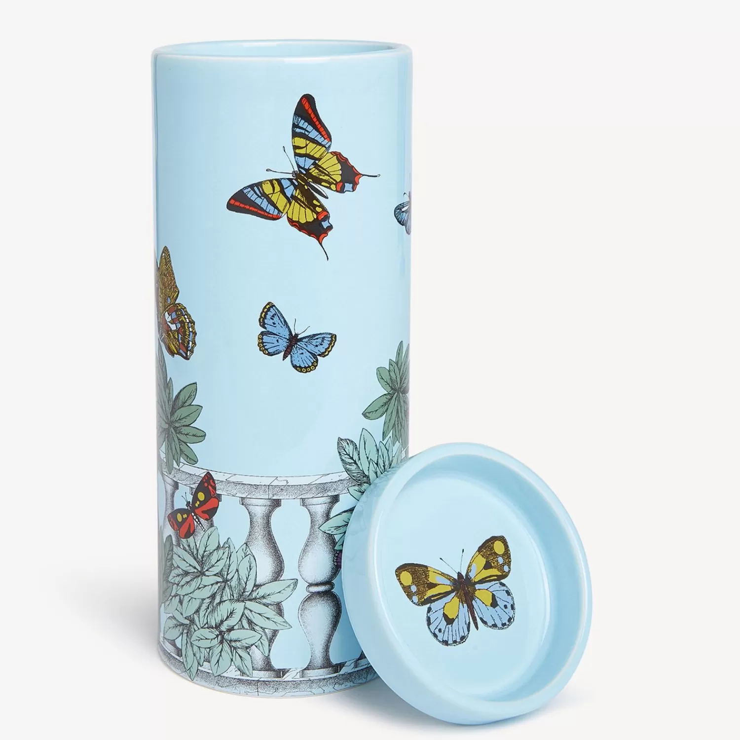 Scented Candles<Fornasetti Nel Mentre Tall Scented Candle - Farfalle E Balaustra Decor - Giardino Segreto Fragrance Multicolour