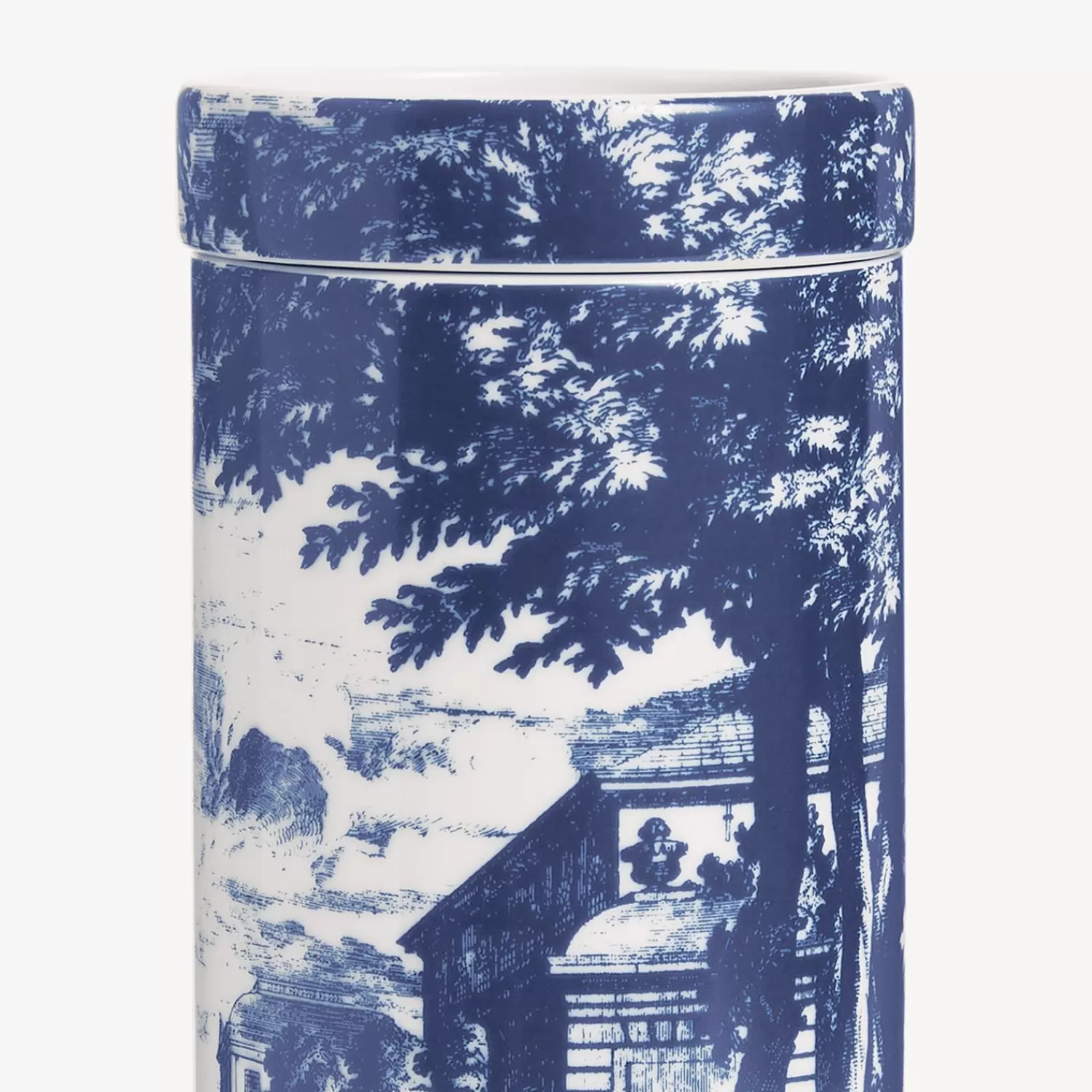 Scented Candles<Fornasetti Nel Mentre Tall Scented Candle - Giardino Settecentesco Decor - Giardino Segreto Fragrance Blue/White