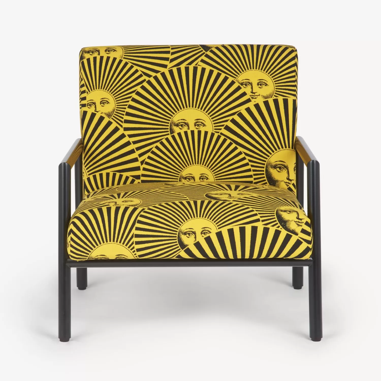 Living Rooms<Fornasetti Outdoor Armchair Soli A Ventaglio Yellow/Black