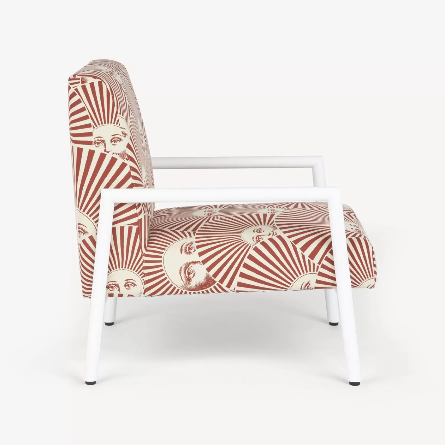 Living Rooms<Fornasetti Outdoor Armchair Soli A Ventaglio Rust/Ecru/White