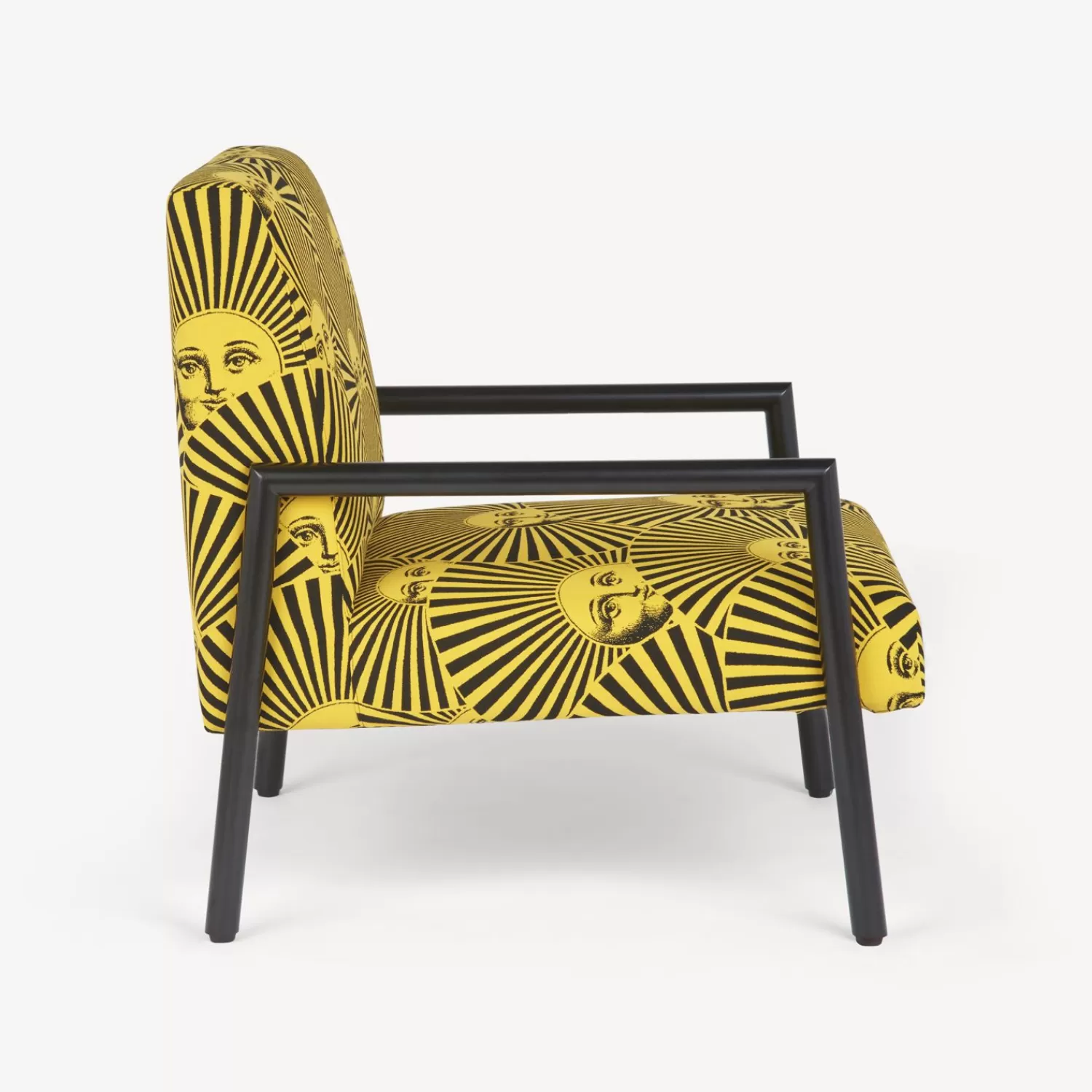 Living Rooms<Fornasetti Outdoor Armchair Soli A Ventaglio Yellow/Black