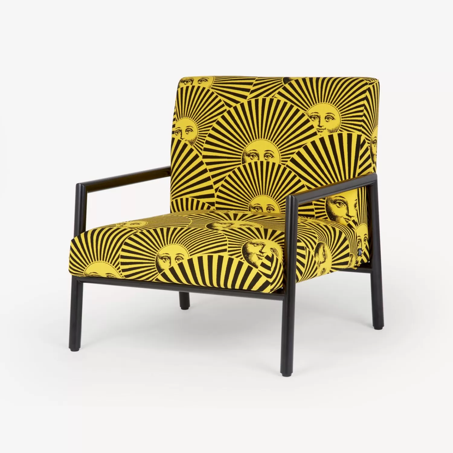 Living Rooms<Fornasetti Outdoor Armchair Soli A Ventaglio Yellow/Black