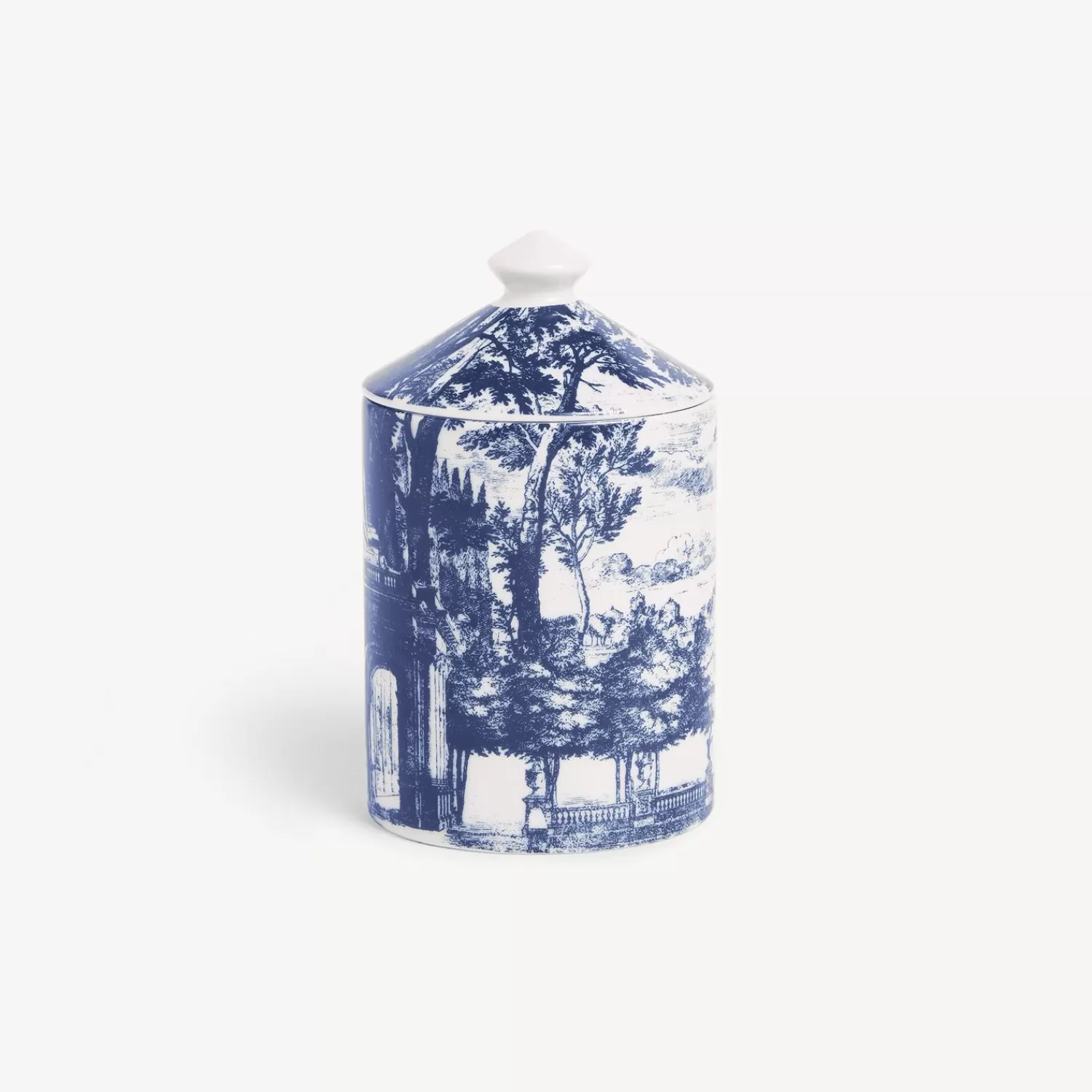 Scented Candles<Fornasetti Se Poi Scented Candle - Giardino Settecentesco Decor - Giardino Segreto Fragrance Blue/White