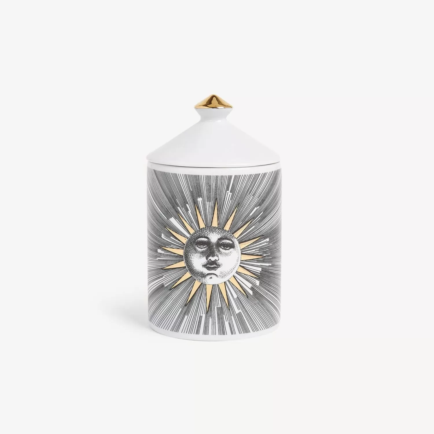 Scented Candles<Fornasetti Se Poi Scented Candle - Soli Decor - Immaginazione Fragrance White/Black/Gold