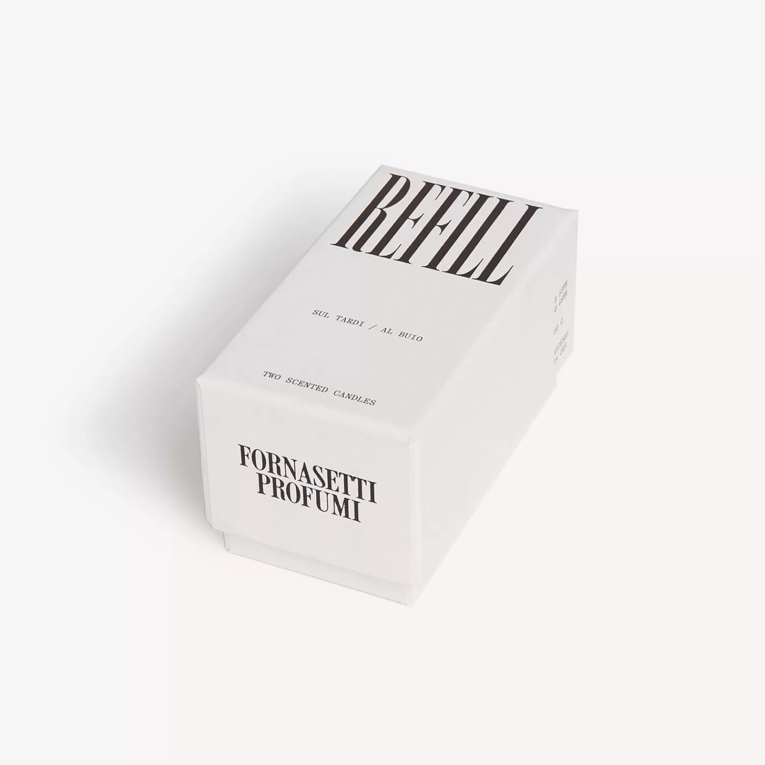 Scented Candles<Fornasetti Set Of Two Refill Scented Candle Al Buio E Sul Tardi - Fragrance Frutto Proibito White