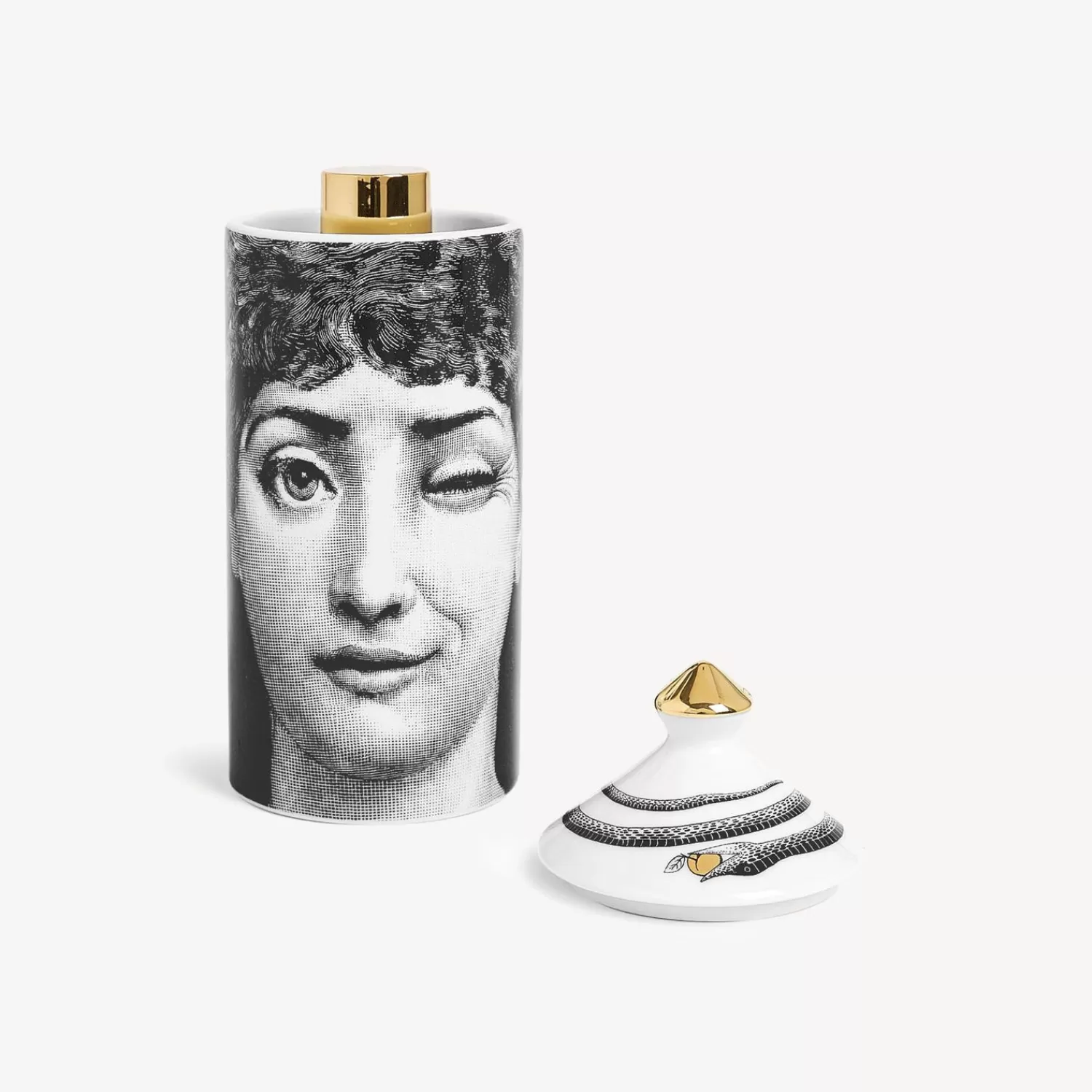 Room Spray<Fornasetti Talvolta Scented Room Spray - Mascherina Decor - Frutto Proibito Fragrance White/Black/Gold