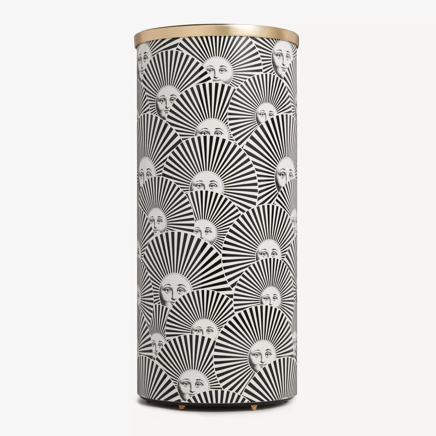 Umbrella Stands<Fornasetti Umbrella Stand Soli A Ventaglio White/Black