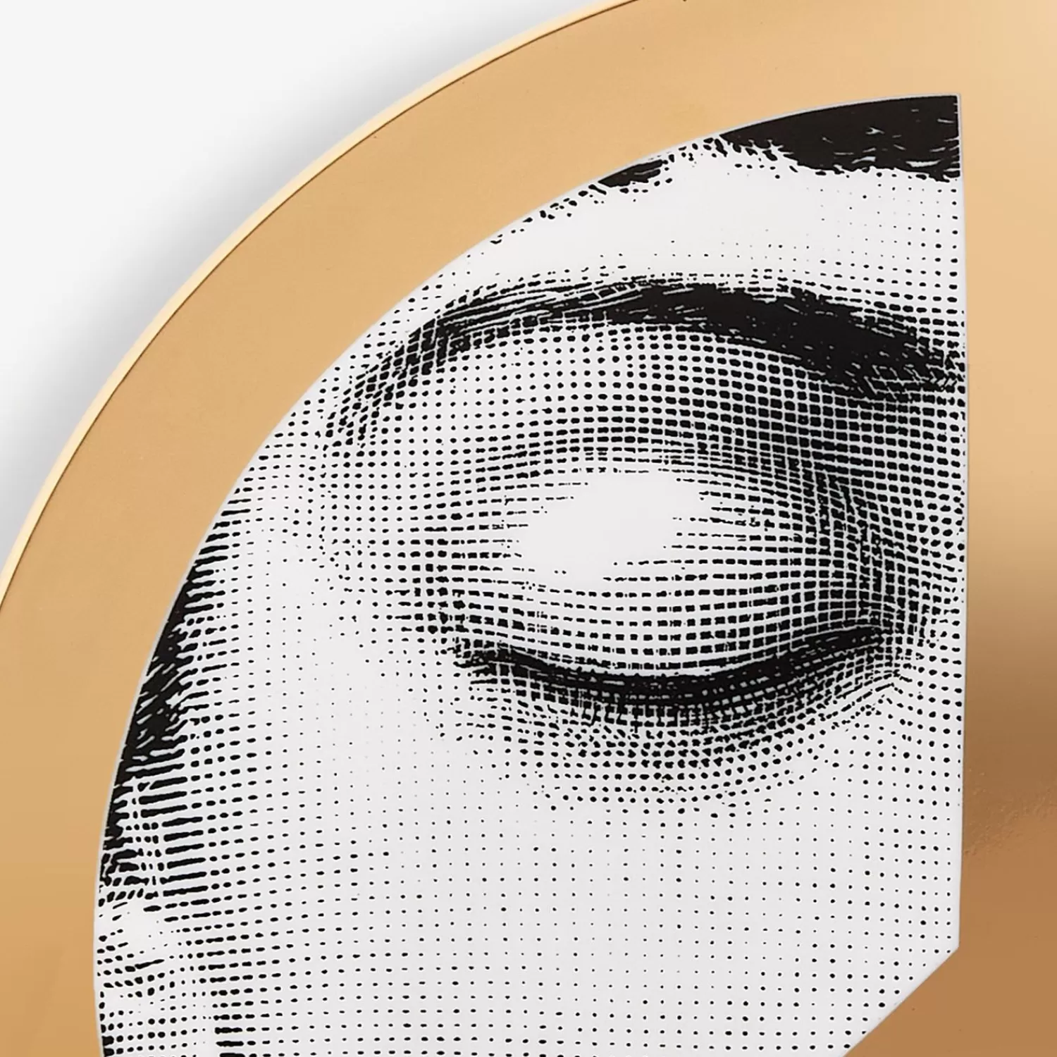 United For Peace<Fornasetti Wall Plate Tema E Variazioni N.403 United For Peace White/Black/Gold