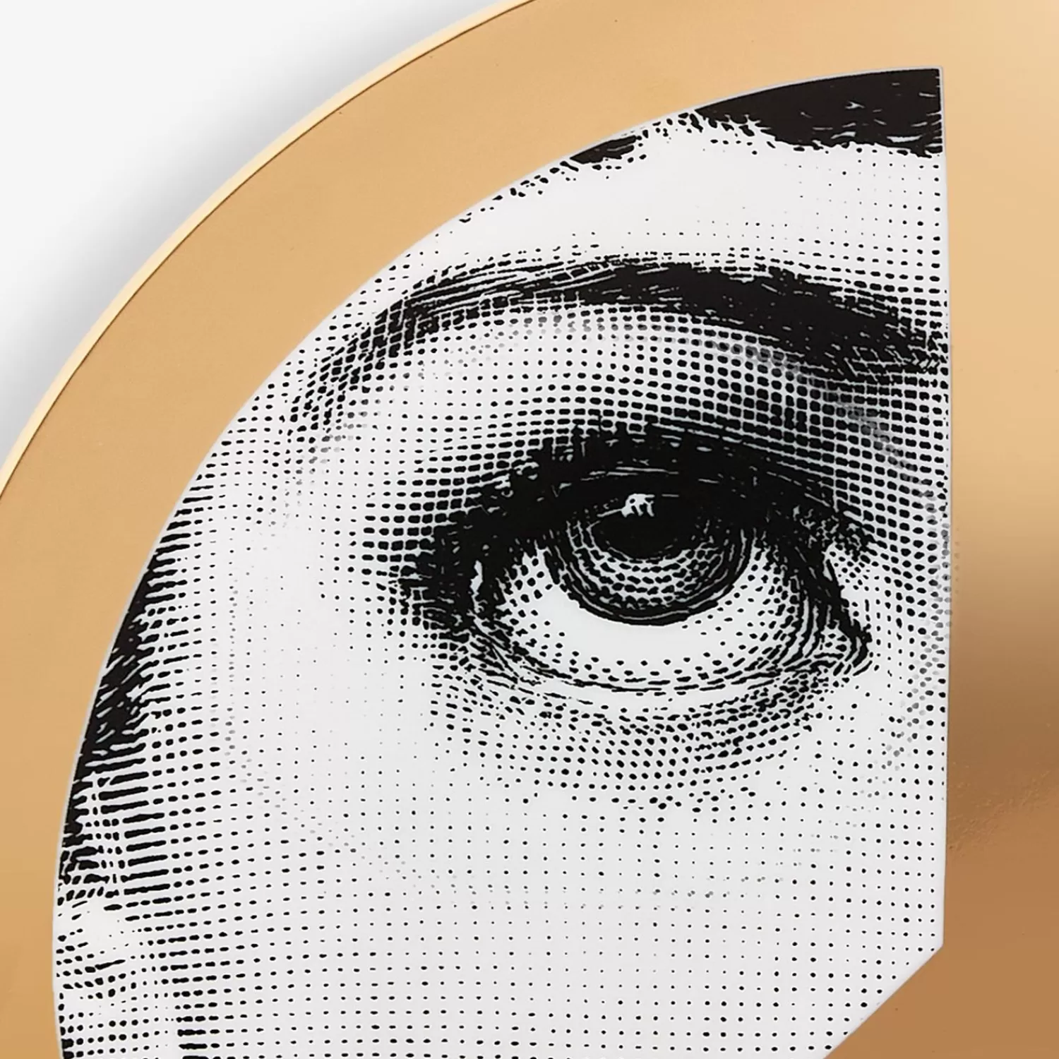 United For Peace<Fornasetti Wall Plate Tema E Variazioni N.404 United For Peace White/Black/Gold